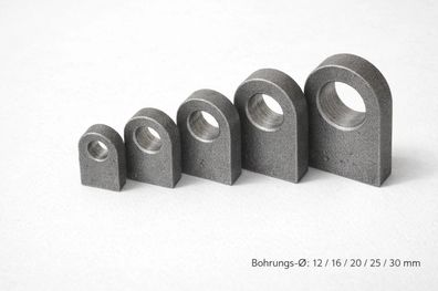Anschweißlaschen, Lasche, Anschweißgegenstück, Öse, Kranöse, 12 bis 30 mm