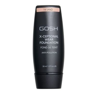 Gosh X-Ceptional Wear Foundation - 14 Sand, 30ml, Langanhaltendes Makelloses Mak