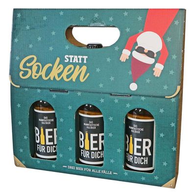 Männerkoffer mit Bier "Statt Socken"
