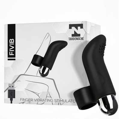 Fivib Finger Vibrating Stimulator USB Silikon Schwarz