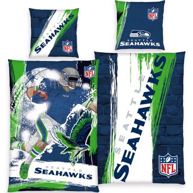 NFL Bettwäsche Seattle Seahawks Player Linon / Renforcé