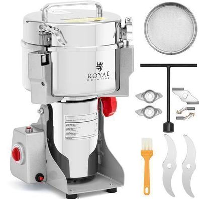 Professionelle elektrische Mühle für Gewürze, Kräuter, Kaffee, Nüsse, 2000 g, 3400 W