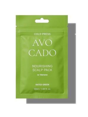 Grünes Avocado Haarpflege-Set mit Avocado und Banane, 50 ml