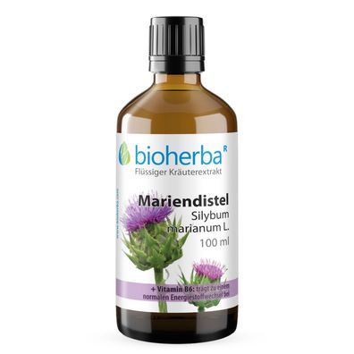 Bioherba Mariendistel Silybum marianum L. Tropfen Tinktur