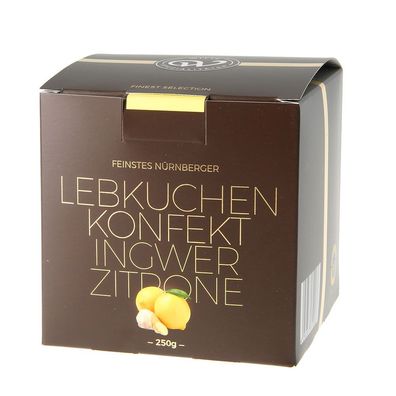 Feinstes Nürnberger Lebkuchen-Konfekt Ingwer-Zitrone