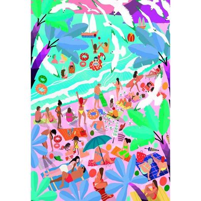 Hochwertige Sonntag am Strand Puzzle 1000pcs
