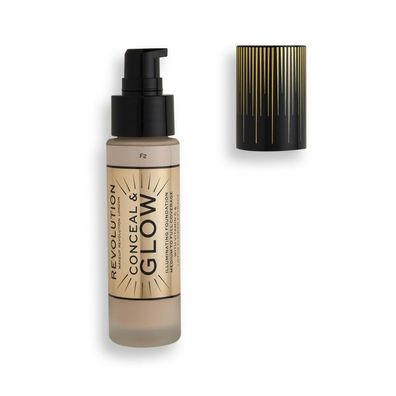 Revolution Beauty Conceal & Glow Aufhellende Creme-Grundierung F2 23 ml