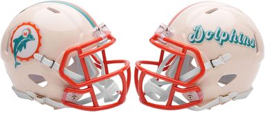 NFL Mini Helm Miami Dolphins Retro Style Speed Footballhelm 095855030562