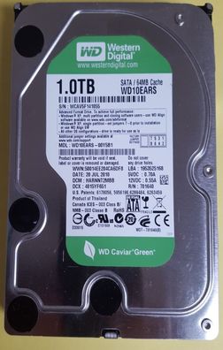 Western Digital WD10EARS 1TB SATA2 3,5"