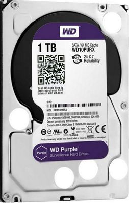 Western Digital WD10PURX Purple 1TB, SATA 3,5"