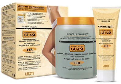 GUAM Fanghi d'alga klassisch FIR 1kg + GUAM Fanghi d'alga CREMA GEL 200ml (804-1)