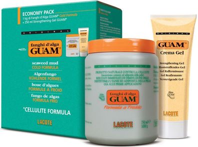 GUAM Kurpackung kühlend 1kg + 250ml hautstraffendes Gel (809)