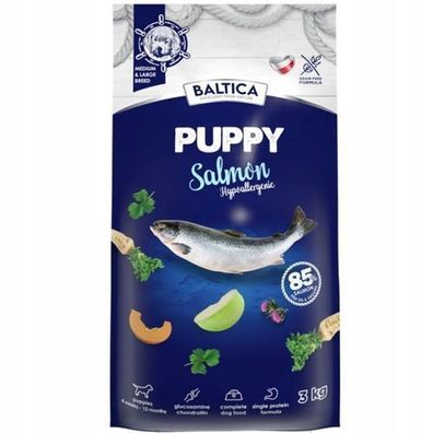Trockenfutter für Hunde Baltica Excellent Lachs Hypoallergen M / L 3kg