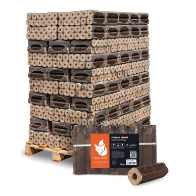 Heizfuxx PiniKay Octagon Holzbriketts Hartholz 10kg x 96 Gebinde 960kg Palette