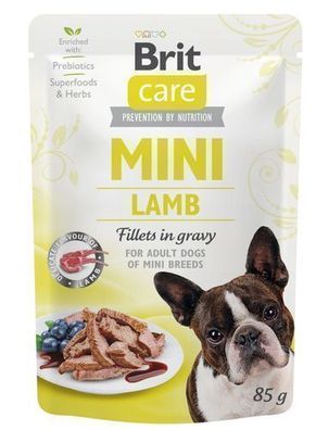 6 * Brit Care Mini Hunde Nassfutter Lamm 85g