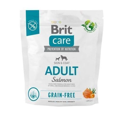Brit Care Grain-Free Adult Salmon&Potato 1kg Hundefutter für kleine & mittlere Rassen
