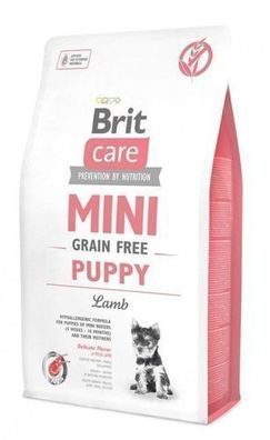 Brit Care Mini Puppy Lamb Grain-Free Trockenfutter für Welpen Kleiner Rassen 2kg