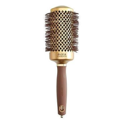 Olivia Garden Expert Blowout Rundbuerste, Gold/Braun, 55mm - Profi-Haarbuerste fuer