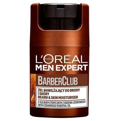 L'Oreal Paris Men Expert Barber Club Feuchtigkeitsspendendes Bart- und Hautgel,