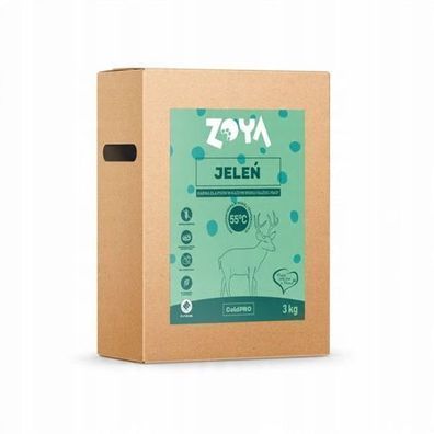 ZOYA Coldpro Trockenfutter für Hunde mit Hirschgeschmack, 3 kg