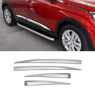 Seitentürleiste Türschutzleiste für Peugeot 3008 Active P84 2016-2025 Chrom 4x