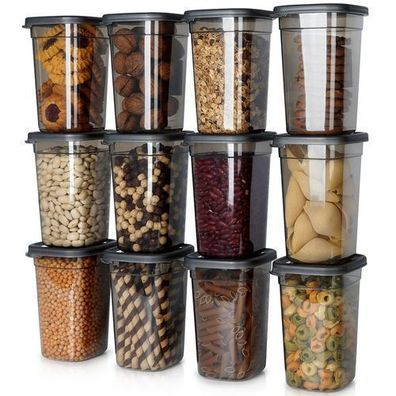 Behälter für lose Produkte mit Deckel 1 l 12 Stück