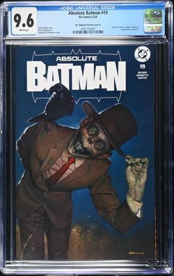 Absolute Batman #19 CGC 9.6 DC Comic De Tommaso Variant A 6/26 2026 White Pages
