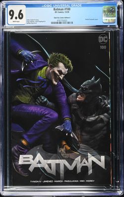 Batman #100 CGC 9.6 DC Comic Slab City Comic Edition A 12/20 2020 White Pages