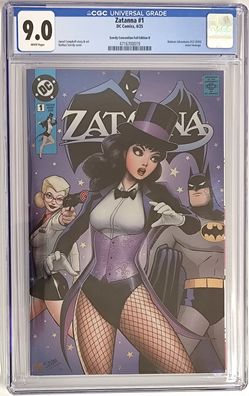 Zatanna #1 CGC 9.0 DC Comic Szerdy Convention Foil Edition 4/25 2025