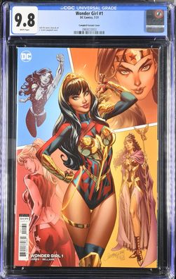 Wonder Girl #1 CGC 9.8 DC Comic Campbell Variant Cover 07/21 2021 White Pages