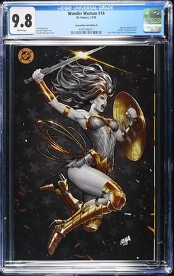 Wonder Woman #14 CGC 9.8 DC Convention Foil Edition B 12/24 2024 White Pages