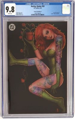 Harley Quinn #50 CGC 9.8 DC Comic Szerdy Foil Edition A 06/25 2025 White Pages