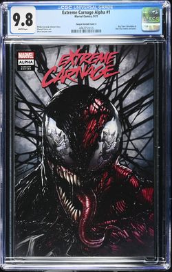Extreme Carnage Alpha #1 CGC 9.8 Marvel Comic 09/21 2021 Suayan Variant Cover A
