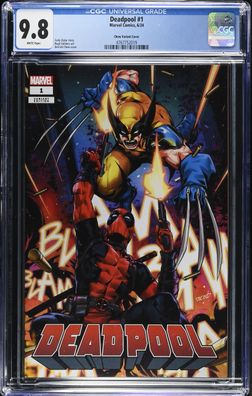 Deadpool #1 CGC 9.8 Marvel Comic 06/24 2024 Chew Variant Cover White Pages
