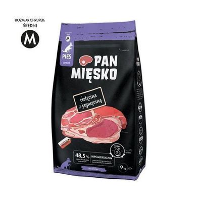 Mr. Meat Trockenfutter für Senior-Hunde, Kalb & Lamm, Größe M, 9 kg