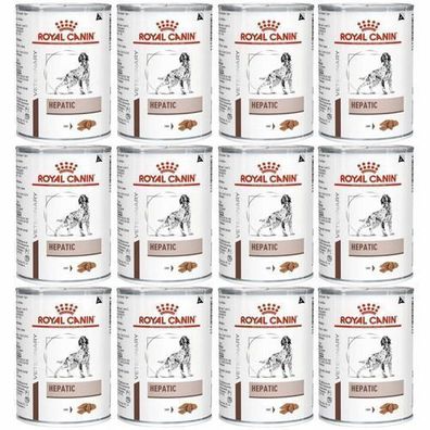 Royal Canin VD Dog Hepatic Nassfutter für Hunde, 12 x 420 g