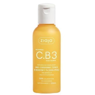 Ziaja Vitamin C. B3 Gesichtspeeling Toner mit 1% AHA+PHA, 120ml