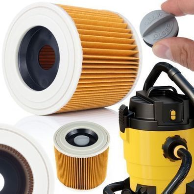 Rosfix Staubfilter Polyester – Ersatz für Staubsauger Kärcher MV2–WD3