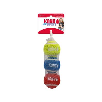 KONG Sport Softies Ball, 3er-Pack, M - 6,3 cm - Spielball für Hunde