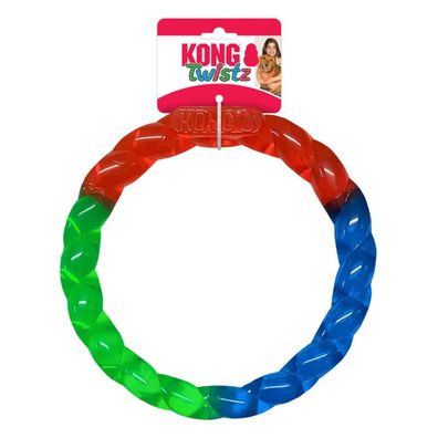 KONG Twistz Ring, S - 17 cm – Spiel- und Apportierring für Hunde