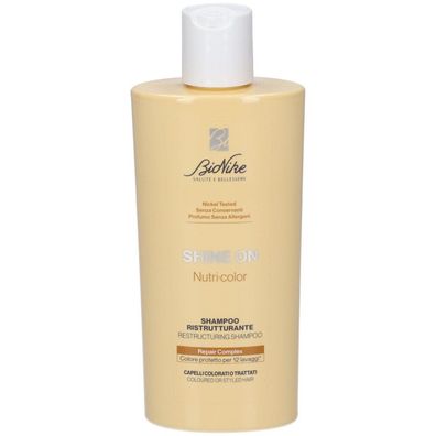 BioNike Shine On Nutri, Post Colour Shampoo, Farbschutz und Pflege, 200 ml