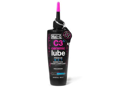 Muc-Off C3 Wet Ceramic Lube 120ml, Keramik-Kettenöl nass, pink, ideal fér nasse Bedin