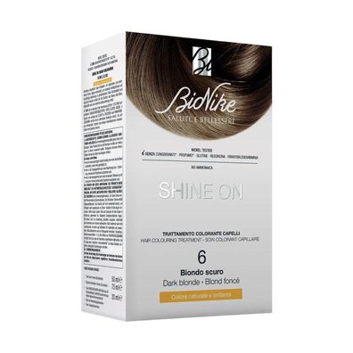 BioNike Shine On, permanente Haarfarbe, 6 Dunkelblond, 145 ml