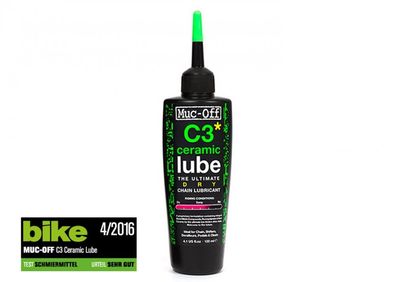 Muc-Off C3 Dry Ceramic Lube 120ml - Premium Kettenschmiermittel fér trockene Bedingun