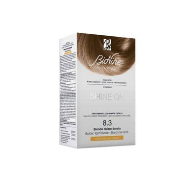 BioNike Shine On, permanente Haarfarbe, 8,3 Hellgoldblond, 145 ml