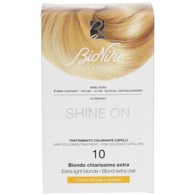 BioNike Shine On, permanente Haarfarbe, 10 extra hellblond, 145 ml