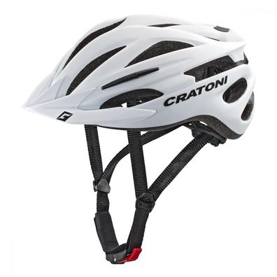 Cratoni Pacer MTB Fahrradhelm weiß matt S/M (54-58 cm), 20 Beléftungsöffnungen, abneh