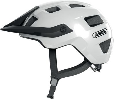 ABUS Fahrradhelm MoTrip shiny white M 54-58 Zentimeter - MTB-Helm mit In-Mold, Zoom S
