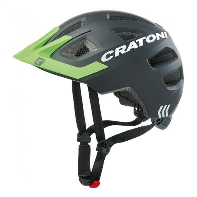 Cratoni Kinderhelm Maxster Pro Kind schwarz neongrén matt S/M 51 bis 56cm
