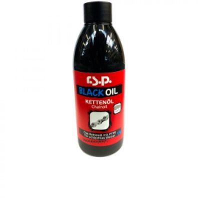r.s.p. Black Oil Kettenöl 250 ml - Haftfähiges Kettenöl mit PTFE fér nasse Bedingunge